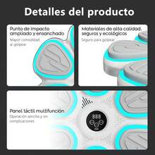 ¡RecomendadoMáquina de Boxeo Bluetooth con 10 Niveles de Velocidad (HAU + H01-H09), 9 Modos de Luces Intermitentes (P01-P09), Función de Conteo para Entrenamiento y Entretenimiento en Casa¡Top de Temporada - Blanco - Ver 4