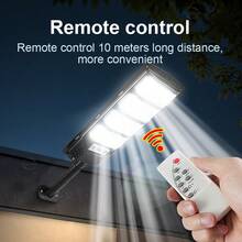 800.000 lúmenes Luz solar LED súper brillante, Luz solar exterior de alta potencia de 500W, Lámpara de camino de jardín, Foco - Negro - Ver 8