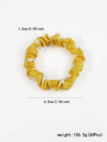 10/20/30pcs Multi-Color & Multi-Element Small Circle Combination High Elastic Hair Ties, All-Match Versatile Hair Accessories Essential Rubber Bands Ponytail Holder Hair Elastics Scrunchies Hair Rope - Multicolor - View 5