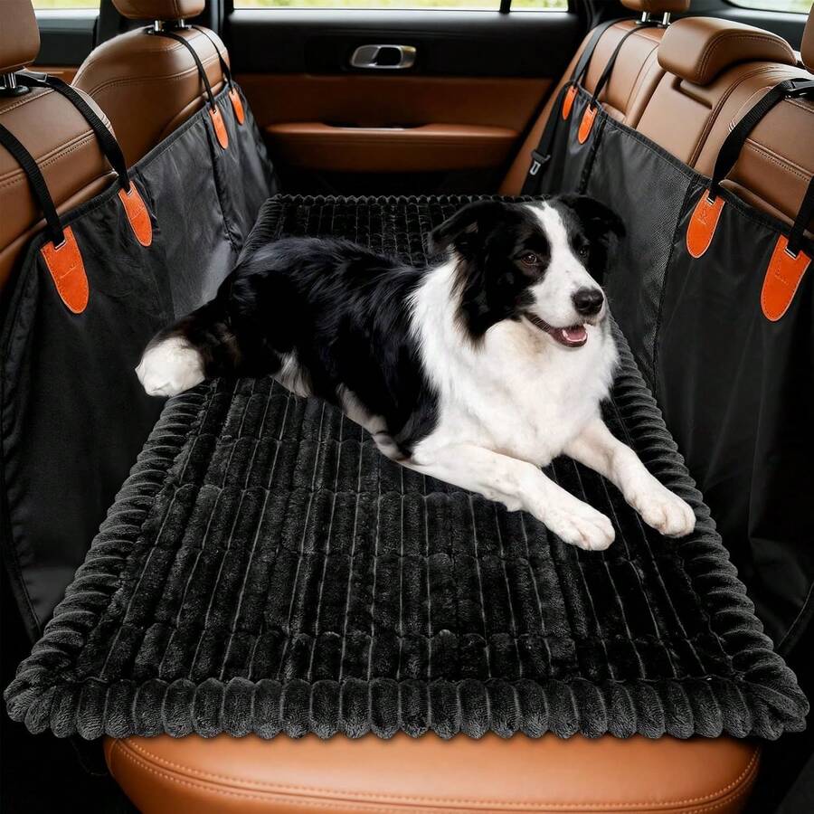Car Rear Seat Pet Pad, Car Pet Nest, Car Seat Protective Mat, Rear Seat Extension Device, Anti-Slip Soft And Durable, Suitable For Sedans, Trucks And SUVs - Multicolor - View 1