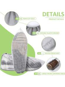 高级一次性防水防滑鞋套 - 室内外皆宜 - 大号适合大多数鞋子，母亲节礼物，卧室装饰，花园，厨房装饰，夏季，海滩，旅行必备，房间装饰，柔软舒适，毕业季，鞋架，收纳神器，户外，花园，旅行必备，便携式，海滩必备，毕业季，毕业典礼，毕业礼物，毕业礼物，毕业礼物，毕业礼物，祝贺毕业，祝贺毕业，优秀毕业生，毕业典礼，毕业派对 - 多款 - 查看 5