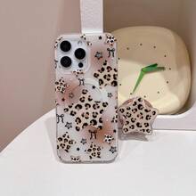 Retro Leopard Star Magnetic Magsafe Slouchy Phone Holder, Air Cushion Telescopic Strong Adsorption - Multicolor - View 3