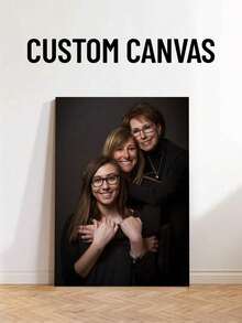 Customized Family Photo Wall Art, Personalized Printed Canvas Painting, Family Members Photo Hanging Art, UV Printing Mixed Painting, Suitable For Dining Room, Bedroom, Living Room, Wall Decor Painting For Home Office, Printed Wall Decor Poster, Room Decoration, Summer Decor, Autumn Decor, Home Decor - Multicolor - View 2