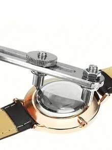 1pc Watch Repair Tool Alloy Steel In Long Split Double Head Fork - Silver - View 5