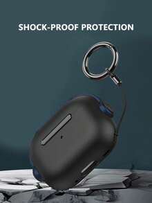 1pc Blue & Black Music Boy Earbud Case, Compatible With Apple 1/2/Pro Series - Multicolor - View 6