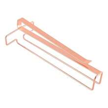Hanging Stainless Steel Wine Glass Rack Hanging Wine Glass Rack 26cm For Kitchen Bar And Restaurant-Rose Gold - As Pic - View 2