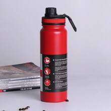 Stainless Steel Thermal Bottle 800ML Keeps Drinks Hot Or Cold - 紅色 - 查看 1