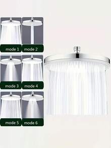 Este cabezal de ducha redondo multifunción de alta presión y ajustable está hecho de material plástico, pulido para proporcionar una experiencia de baño tipo spa con una cobertura de agua uniforme en todo el Body. Cuenta con un diseño clásico de agua fría y caliente con un estilo minimalista moderno, lo que lo hace muy adecuado para uso doméstico. - redondo - Ver 17