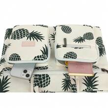 Canvaslove Muti-Pockets Laptop Case Bag,Rebound Bubble Cushioned Laptop Briefcase Shoulder Bag Fits 15.6 Inch-16 Inch Laptop(Pinefor  Apple) - Pineapple(muti-pockets) - View 6