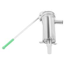 WOBENFOG Manual Water Pump, Hand Crank Well Water Pump, Domestic Hand Deep Well Pump, Stainless Steel Manual Deep Well Pump  For Home Garden Yard - Silver - View 8