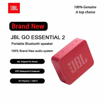JBL GO ESSENTIAL 2 Music Youth Edition Second Generation Bluetooth Speaker Outdoor Portable Waterproof Subwoofer JBL GO ES2 New Product