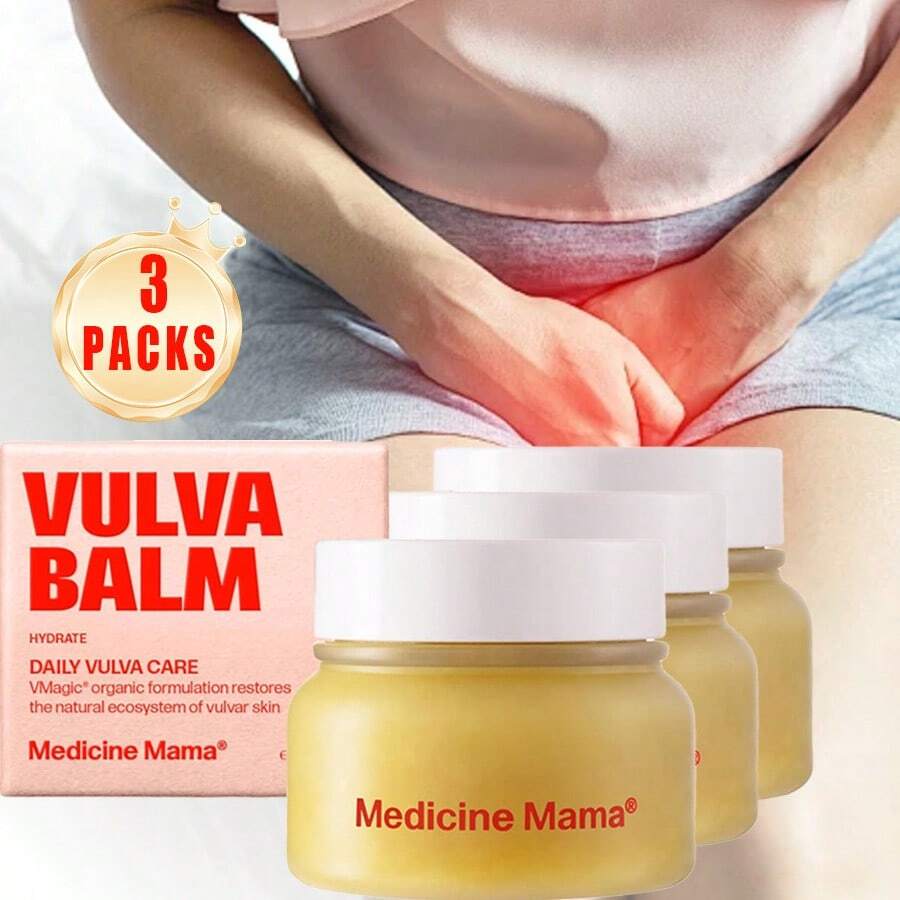 3PCS VMAGIC By Medicine Mama Organic Balm Skincare Products – Intimate Skin Care, Menopause Support – Relieves Feminine Dryness, Itching & Irritation – Hormone Free, Vaginal Moisturizer For Women,Body Care Products,Korean Skincare Products,Suitable For Women To Use After Bathing,Essential Products For Caring For Women – 2 Oz - 3 cái - Xem 1