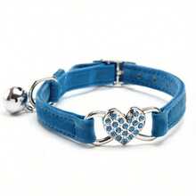 Adjustable Soft Pet Collar With Bell - Fashionable For Small Dogs, Cats And Kittens - Multicolor - View 7