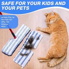 Mop Refill Heads Compatible With O Cedar Dual-Action Flip Mop,Microfiber Replacement Mop Heads For Dry/Wet Use,Washable& Reusable For All Floor Cleaning(3 Pack) - mặc định - Xem 8