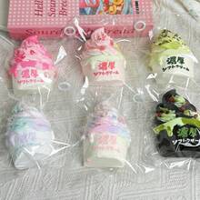 1个2026新款厚冰淇淋挤压玩具，硅胶减压玩具，手工制作，生日、节日、圣诞节完美礼物 - 彩色 - 查看 1