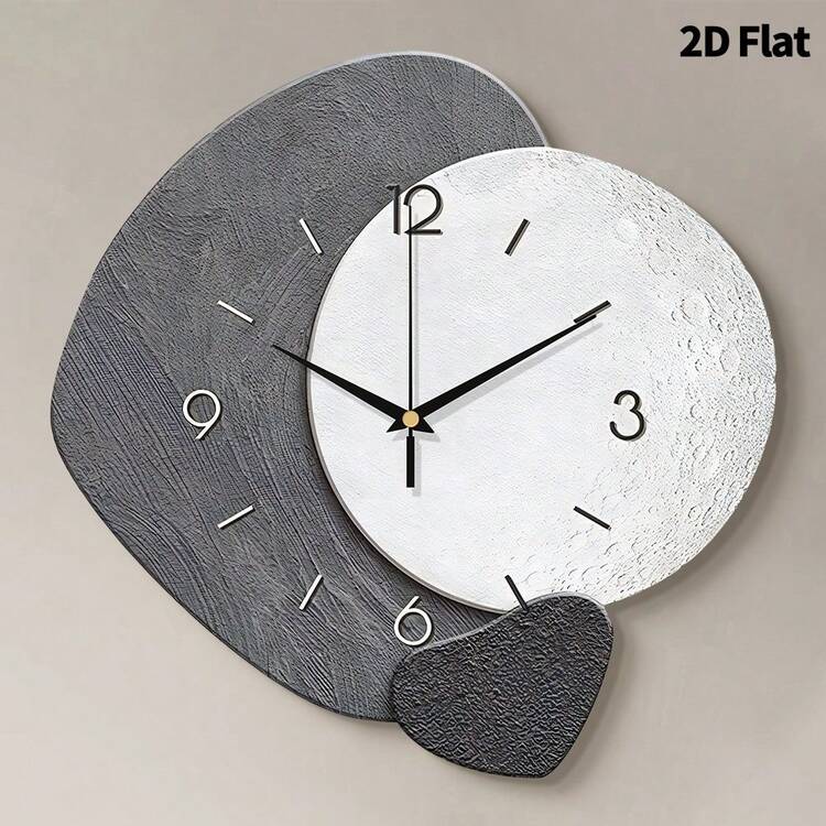 2D Flat 1pc 12inch/16inch Modern Creative Decoration Wall Clock, Super Quiet Quartz Movement, No Ticking Sound, Suitable For Room Decoration, Home Decoration, Living Room Decoration, Bedroom Wall Decoration, Wall Decor - Style 2 - View 10