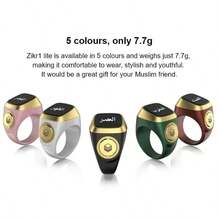 Smart Tasbih Tally Digital Counter For Muslims Tasbeeh Zikr Ring 5 Prayer Time Vibration Reminder - Mixed Colors - View 5