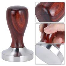 58mm Flat Base Stainless Steel Coffee Tamper: Precision Tool For Baristas And Cafes. - Redwood - View 9