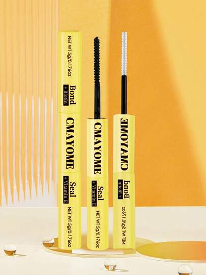 1pc 2-In-1 Eyelash Glue, 5g Eyelash Adhesive & 5g Eyelash Sealant, Strong Hold Waterproof Eyelash Cluster Glue, Suitable For DIY False Eyelash Extension