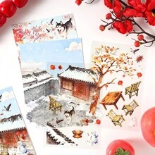 3D Matte Stickers, Children's Micro Landscape Stickers, Scene Stickers, Handbook Stickers, Handbook Material Stickers, Character Cut-Out Stickers, Pet Handbook Stickers - Multicolor - View 2