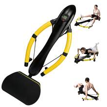 Máquina de remo plegable | Equipo de ejercicio aeróbico para el hogar, funcionamiento silencioso, 8 velocidades ajustables, pantalla digital, entrenamiento de cuerpo completo. - Negro - Ver 4