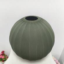 Pleated Spherical Lamp Shade, Soft Atmosphere Fabric Pendant Light Shade, Handmade Fabric Lamp Shade - Round - View 8