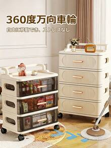 Storage Box, Drawer Cabinet For Bedroom, 4/5 Tier Chest, Transparent Panel, Stackable, No Assembly Required, Space-Saving, Stylish Design, For Organizing Clothes, Miscellaneous Items, Snacks, Etc., Suitable For Rentals, Single Living, And Small Homes, Multipurpose Storage Furniture - Nhiều màu - Xem 7
