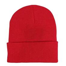 3 piezas Gorro de invierno unisex grueso y cálido de unicolor y de moda para mujer - Adecuado para el frío invierno y Halloween - Multicolor - Ver 5