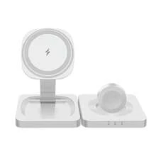 15W 3-In-1 Foldable Magnetic Wireless Charger, Compatible With IPhone 17/16/15/14/13/12/Pro/Max/Plus, 10 9 8 SE 7 6 5 4 3 2, Pro 2/3/4, Fast Charging - White - View 7