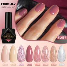 FOUR LILY 4 LILY 10ml 8 pièces Set de vernis à ongles colorés, convient pour toutes les saisons Manucure Art Peinture UV LED à tremper - Multicolore - Voir 14