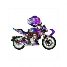 Vort-X 300 Vortx Graphics Wrap Vinyl Italika Sticker Kit - Model 7 - View 2