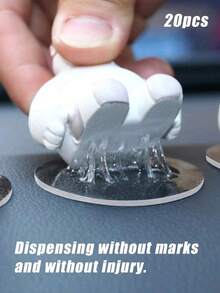 20片透明圆形双面胶带，高粘度，无缝薄膜，切割亚克力双面胶带，背衬胶带，点状胶带批发，婚礼庆典 - 圓 - 查看 5