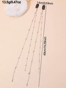 2pcs/Set Girls' Star & Moon Chain Hair Clips & Barrettes Hair Accessories Set - Multicolor - View 7