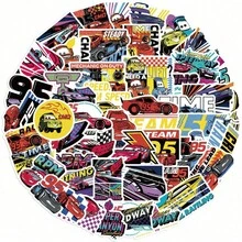 Disney 50PCS Officially Licensed Cars Waterproof Stickers Cartoon Sticker Decor For Water Bottles Laptop Bumper Bedroom Wardrobe Car Skateboard Computer Phone Hard Hat Car And Decals Perfect For Birthdays Easter Baskets Stocking Stuffers And Party Favors Scrapbook Supplies Funny Stickers Scrapbooking Supplies Kindle - WTD-105 - View 12