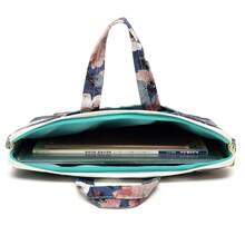 Canvaslove Camellia Pattern Laptop Shoulder Messenger Case Bag With 270 Degree Rebound Bubble Protection For Macbook Pro 15 And 15 Inch-15.6 Inch Laptop - 山茶花(270 緩衝) - 查看 6