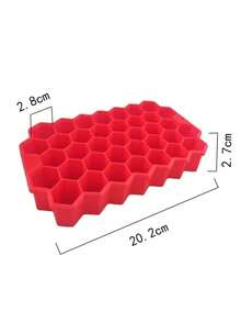 1个装冰块模具 厨房家用蜂窝形冰块模具托盘 硅胶冰块制作模具 冰淇淋小工具配件 - 多色的 - 查看 11
