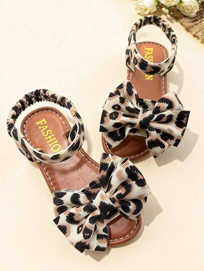 Summer Kids Sandals, Girls' Flat Sandals, Bohemian Style, Fashionable & Comfortable, Suitable For Outdoor Walking, Travel & Vacation, Popular Slide Sandals