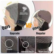 优雅的26英寸自然黑色蓬松卷曲真人发假发，适合青少年佩戴 - 柔软，深蕾丝前额，预先拔毛方便佩戴，180%密度 - Natural Black - 查看 6