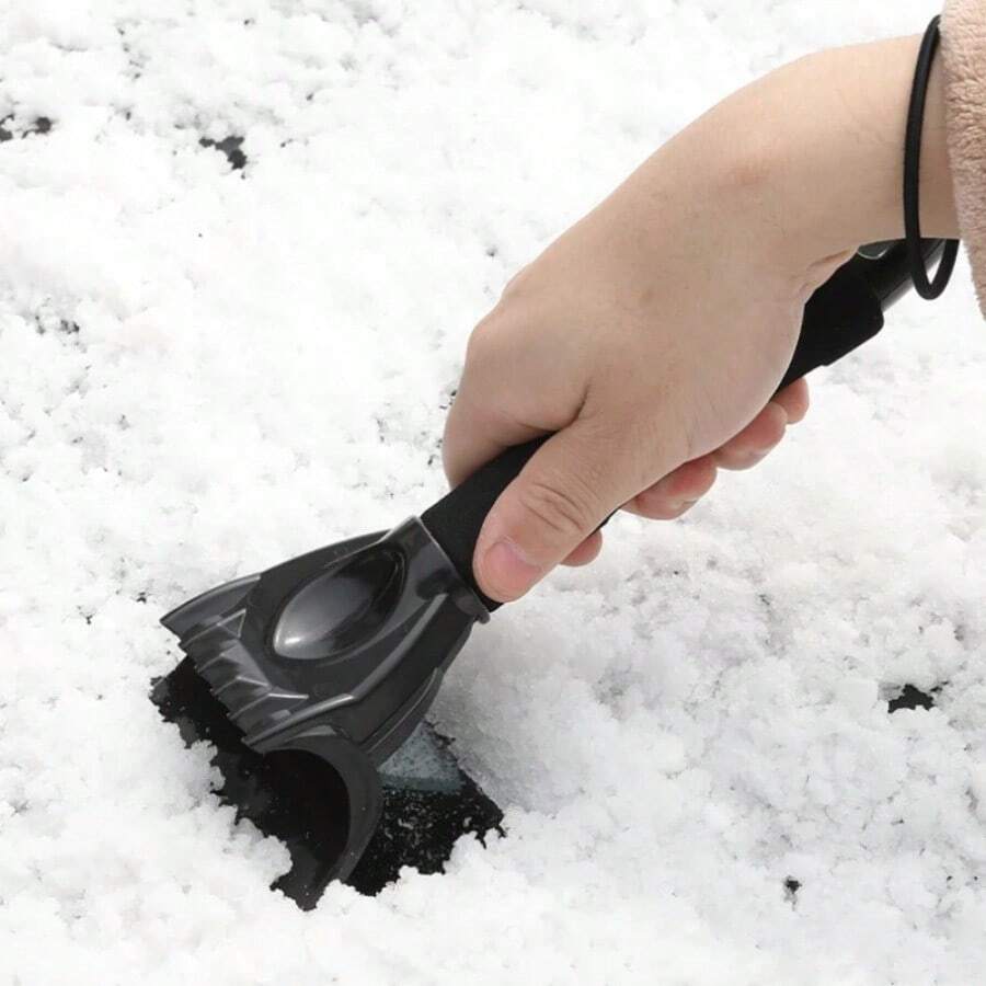 1件装多功能汽车除冰铲，防滑铲，冰铲，雪铲，冬季汽车除雪工具 - 彩色 - 查看 1