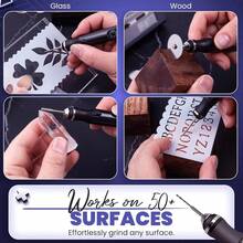 USB Rechargeable Cordless Engraving Machine Portable DIY Rotary Engraver For Jewelry Wood Glass Stone Carving With Comfortable Grip & High Efficiency - Red - View 5