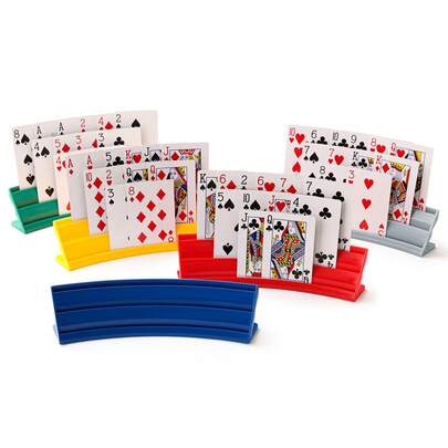 Poker Stand, Hands Playing Cards Holder- Card Holders For Playing Cards- Curved Playing Card Rack, 1pc/2/4pcs Hands- Playing Card Holder, For Card Games.