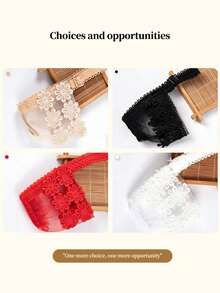 1 Pair Women's High Heel Lace Shoelaces, Fashion Adjustable Anti-Slip Shoe Fixing Accessory - Multicolor - View 4