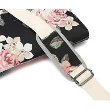 Canvaslove 15 Inch White Rose Water Resistant Laptop Shoulder Messenger Bag Sleeve Case For MacBook Pro 16 Inch And 15 Inch-15.6 Inch Laptop - ‎whiteRose - View 10