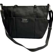 1pc Thickened Multi-Pocket Casual Japanese Style Tote Canvas Bag, Simple Handbag/Shoulder Bag/Crossbody Bag For Students And Laptops - Multicolor - View 12