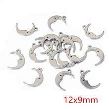 20pcs Stainless Steel Small Charms Ghost Moon Butterfly Star Cute Pendant Charm DIY Jewelry Making Accessories Necklace Bracelet - Steel - View 5