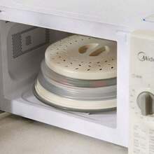 Silicone Microwave Splash Guard,Space-Saving Design, Easy To Clean And Store, Heat Resistant, Perfect For Reheating Food, Fits Most Standard Size Plates And Bowls. Food And Fruit Drain Microwave Cover, Microwave Food Cover, Microwave Plate Cover, Microwave Lid, Kitchen Supplies, Kitchen Utensils, Wedding Decor, - Nhiều màu - Xem 10