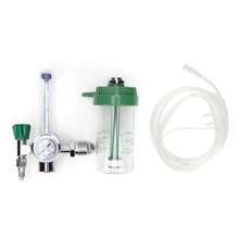 Regulador de oxígeno, medidor de oxígeno, salida rosca macho G5/8-14 - Verde - Ver 1