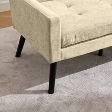 Home Theater Seating - Beige + Upholstered + Foam - View 10