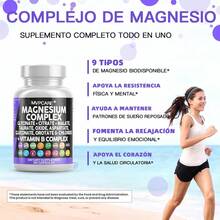 Complejo de Magnesio con Vitamina B |9 Formas de Alta Absorción - 90 Cápsulas | MVPCARE Ayuda a Reducir el Cansancio y la Fatiga | Soporte Muscular y Nervioso |Contribuye al Funcionamiento Normal de Músculos y Sistema Nervioso |Apto tanto para hombres como para mujeres. - Otros - Ver 9
