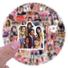 120Pcs Katseye Stickers Katseye Merch Katseye Gifts Katseye Stuff Vinly Waterproof Stickers For Envelope,Water Bottle,Computer,Laptop,Phone,Luggage,Notebook,Fridge - D - View 3